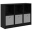 Sideboard med skuffe Sort eg 88,5 x 27,5 x 63,5 cm