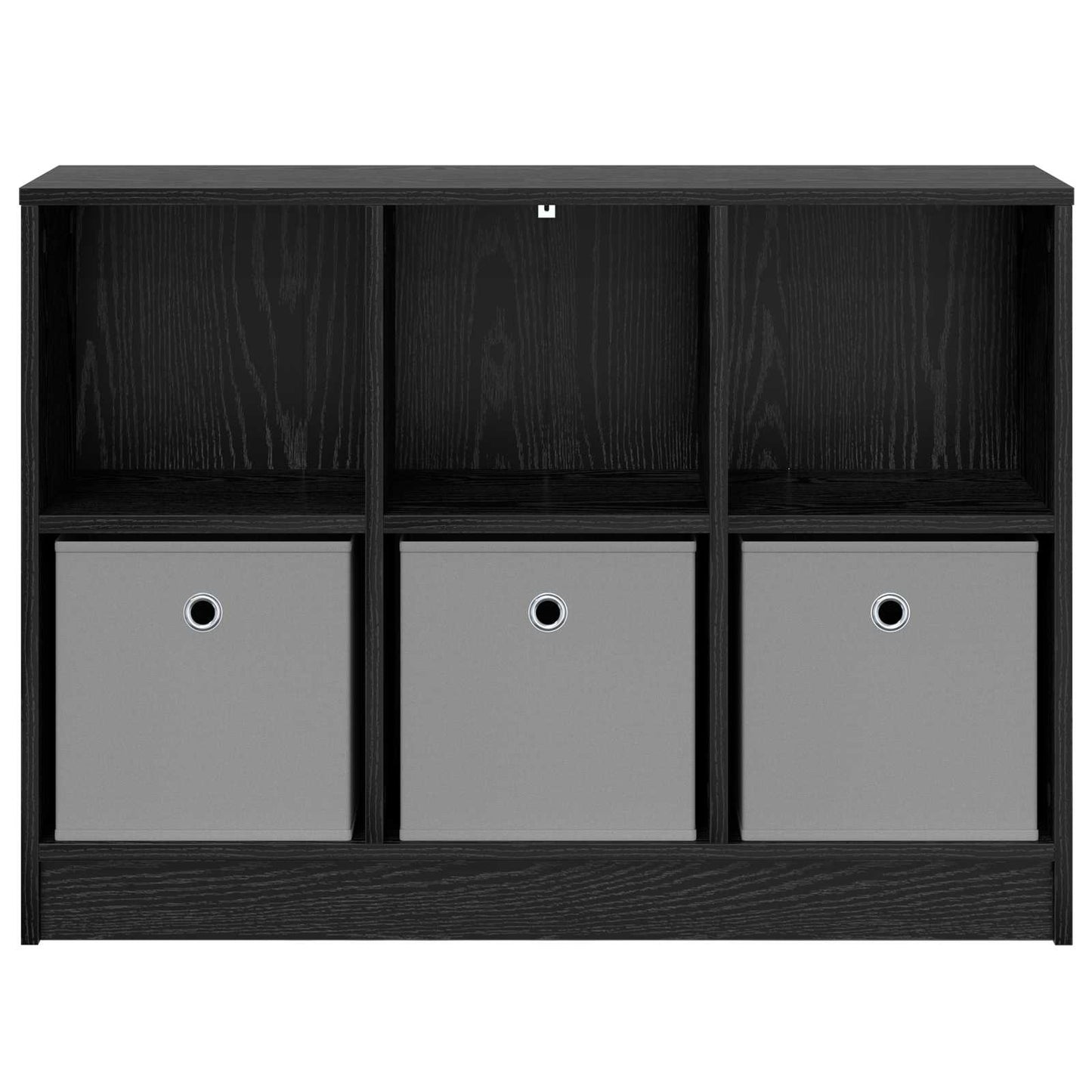 Sideboard med skuffe Sort eg 88,5 x 27,5 x 63,5 cm