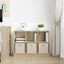 Sideboard med skuffe Sonoma eg 88,5 x 27,5 x 63,5 cm