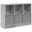 Sideboard med skuffe Beton Grå 88,5 x 27,5 x 63,5 cm