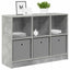 Sideboard med skuffe Beton Grå 88,5 x 27,5 x 63,5 cm