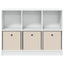 Sideboard med skuffe Hvid 102 x 32 x 73,5 cm