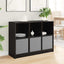 Sideboard med skuffe Sort eg 102 x 32 x 73,5 cm
