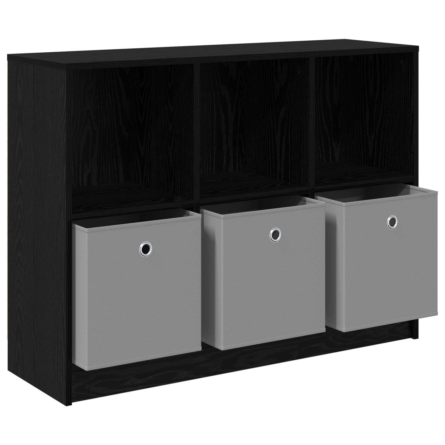 Sideboard med skuffe Sort eg 102 x 32 x 73,5 cm