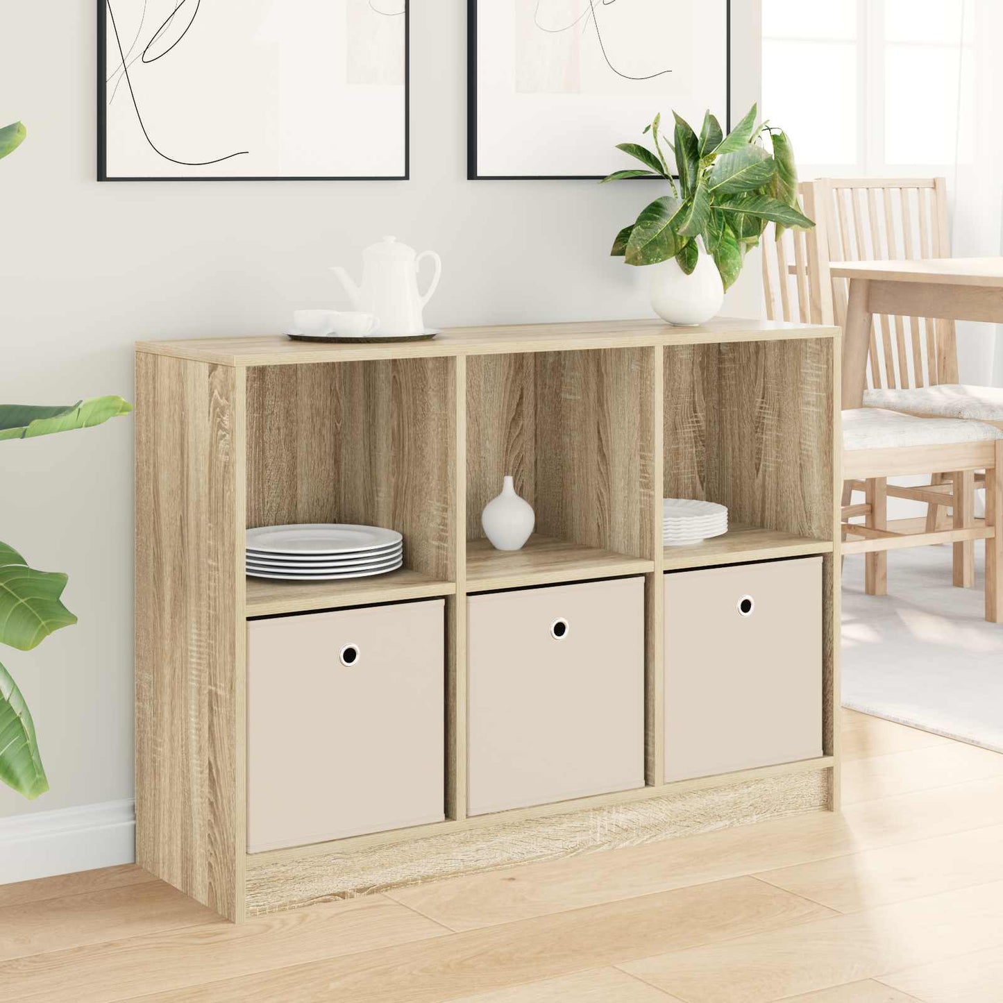 Sideboard med skuffe Sonoma eg 102 x 32 x 73,5 cm