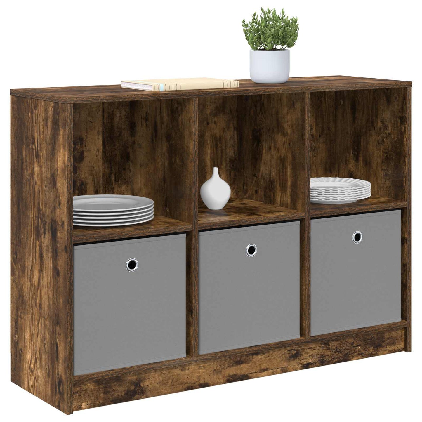 Sideboard med skuffe Røget eg 102 x 32 x 73,5 cm