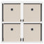 Sideboard med skuffe Hvid 49,5 x 22 x 47 cm