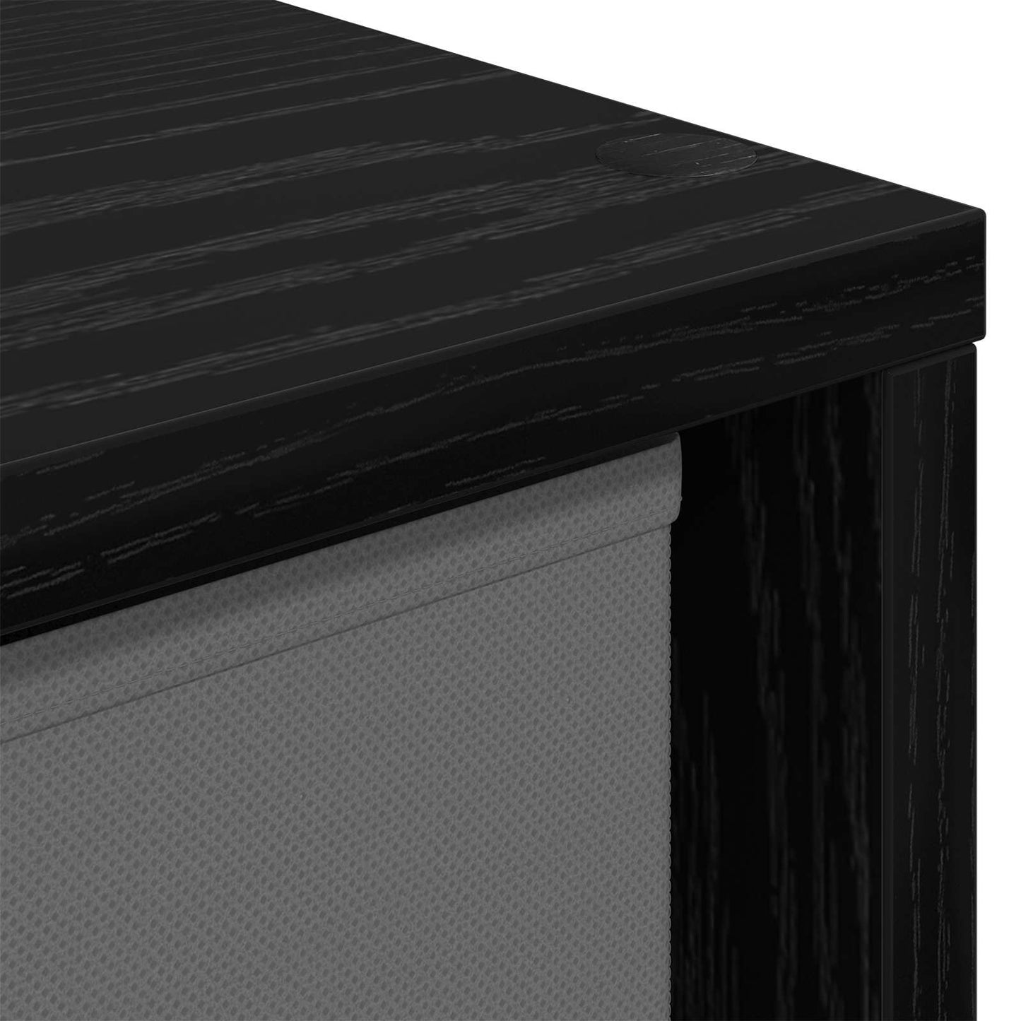 Sideboard med skuffe Sort eg 49,5 x 22 x 47 cm