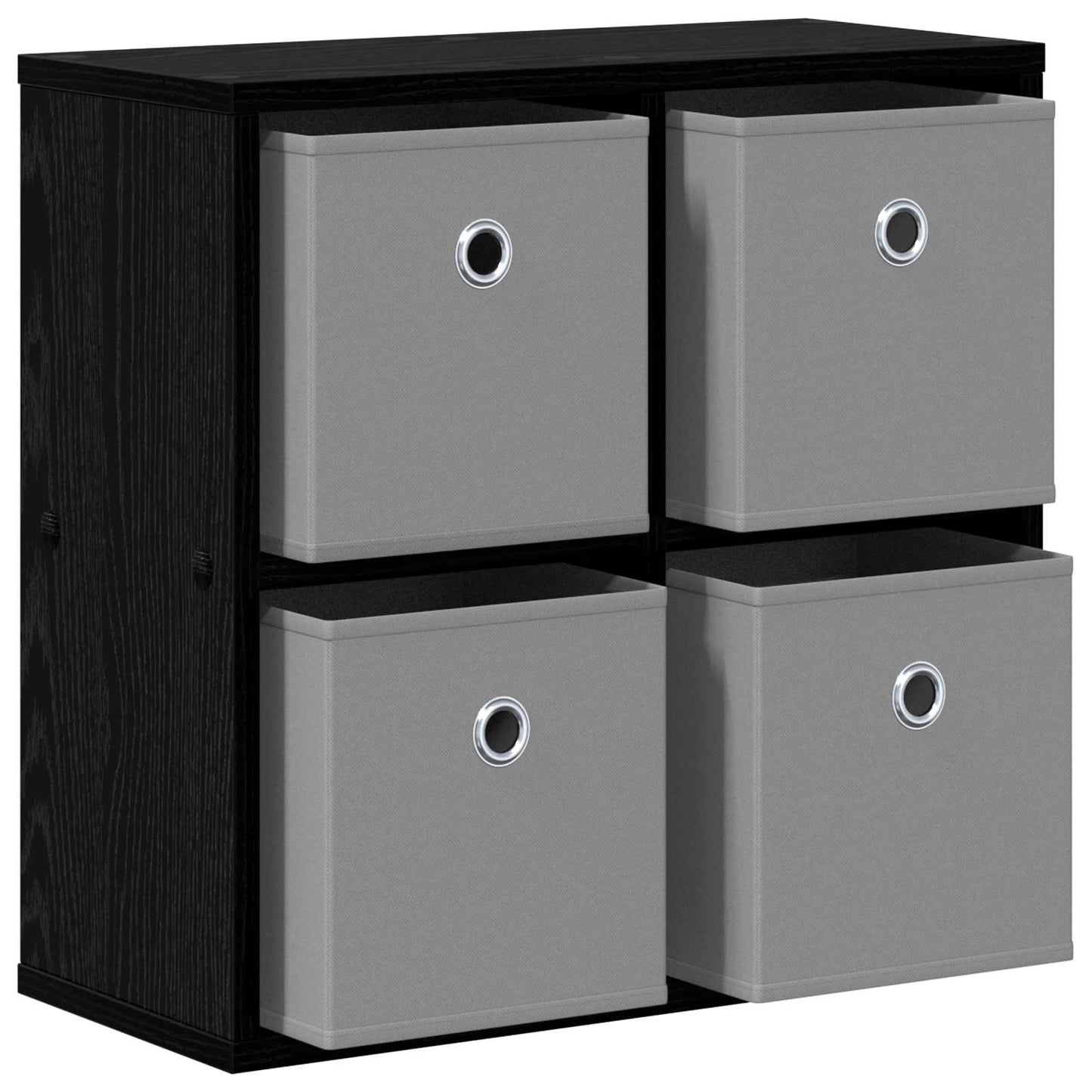 Sideboard med skuffe Sort eg 49,5 x 22 x 47 cm