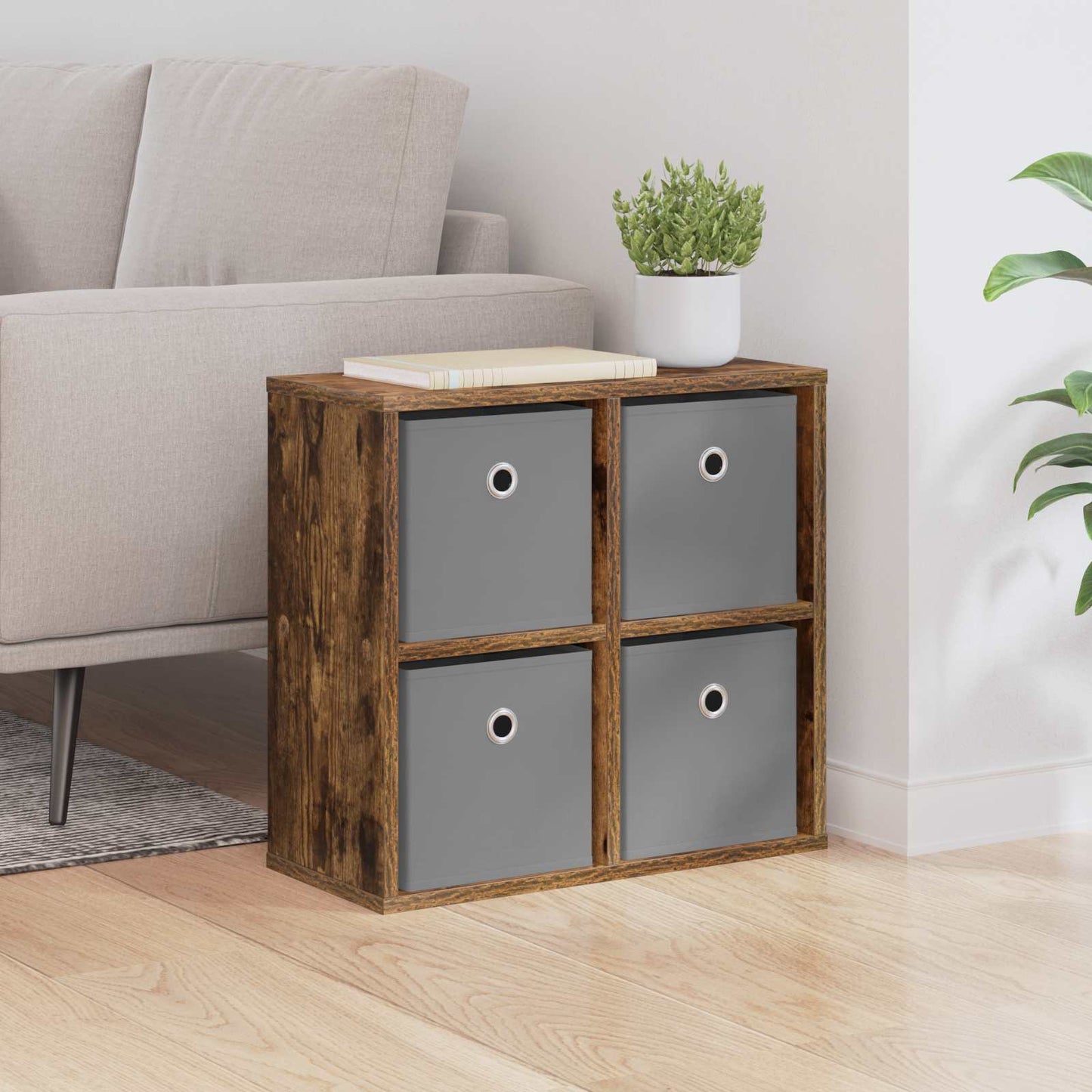 Sideboard med skuffe Røget eg 49,5 x 22 x 47 cm