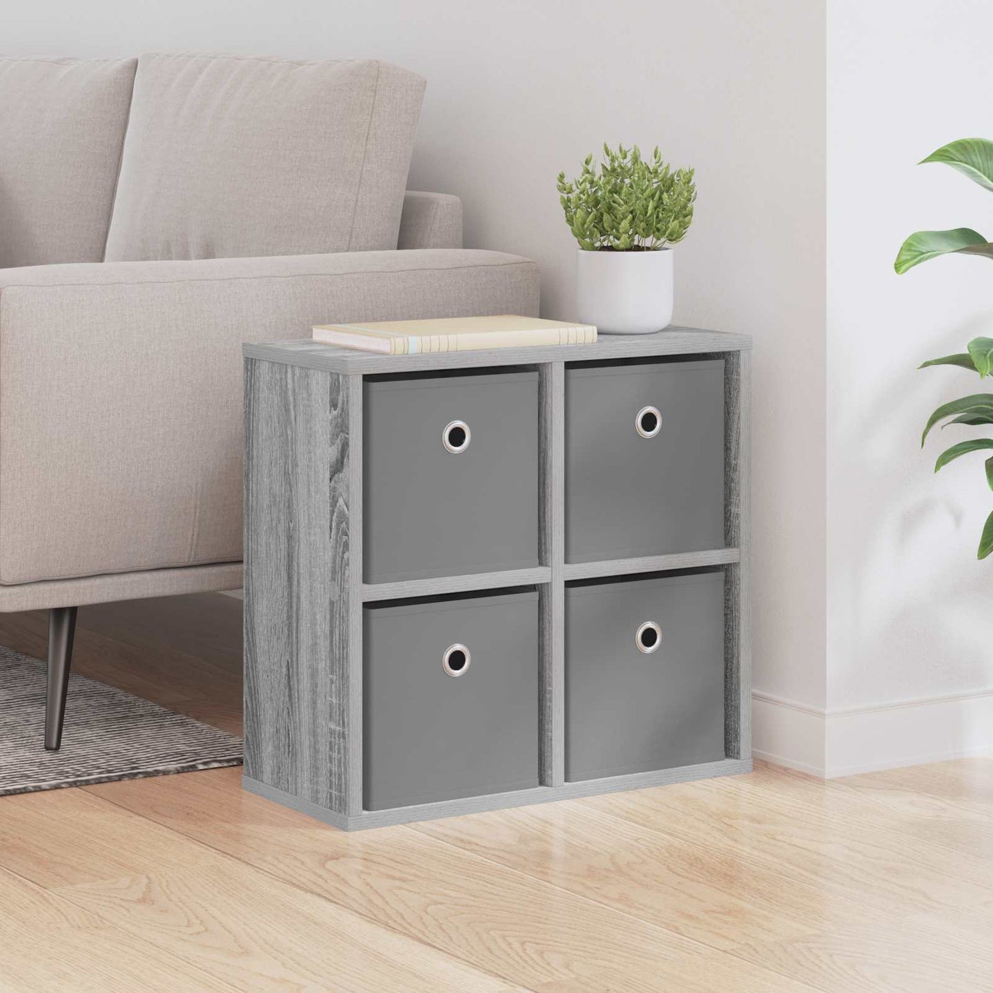 Sideboard med skuffe Grå Sonoma 49,5 x 22 x 47 cm