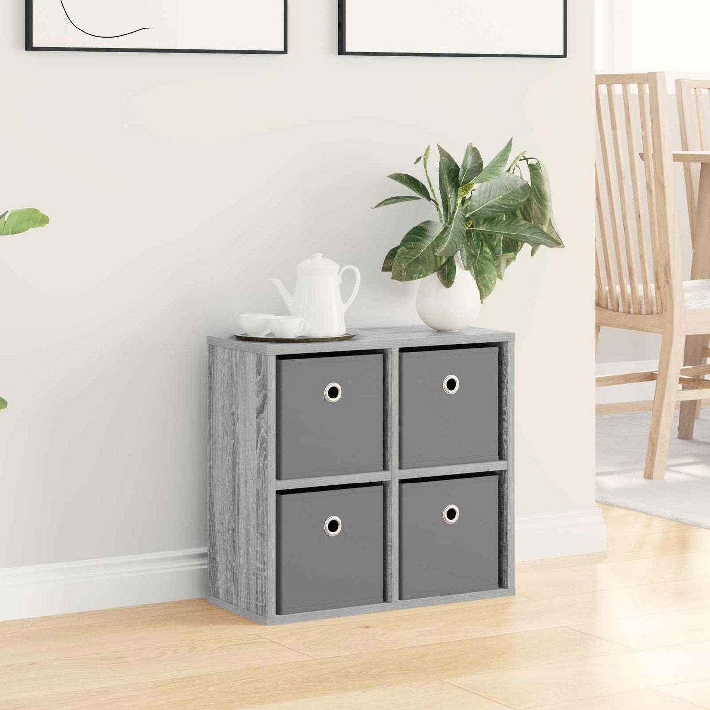 Sideboard med skuffe Grå Sonoma 49,5 x 22 x 47 cm