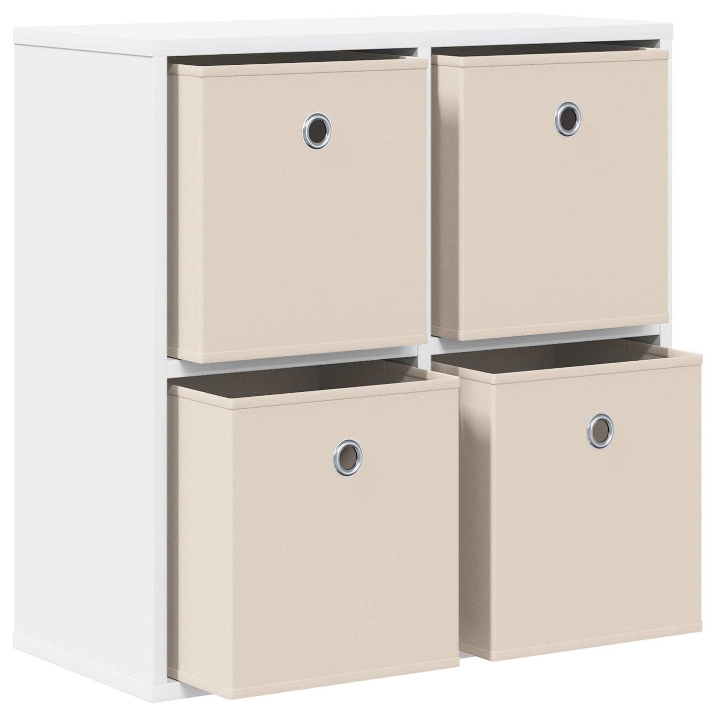 Sideboard med skuffe Hvid 59,5 x 27 x 57 cm
