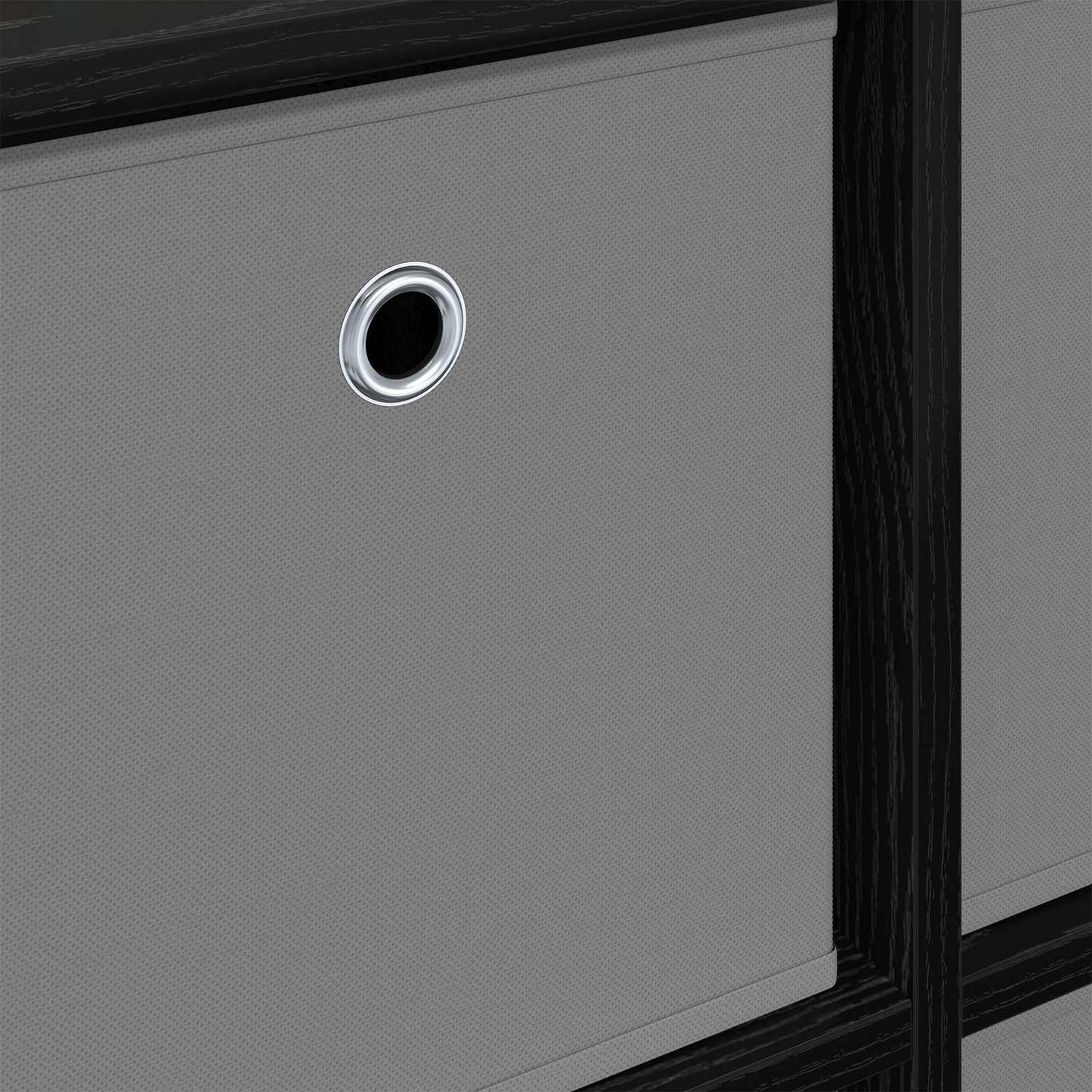 Sideboard med skuffe Sort eg 59,5 x 27 x 57 cm