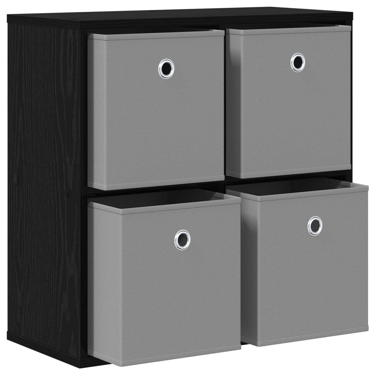 Sideboard med skuffe Sort eg 59,5 x 27 x 57 cm