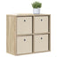 Sideboard med skuffe Sonoma eg 59,5 x 27 x 57 cm