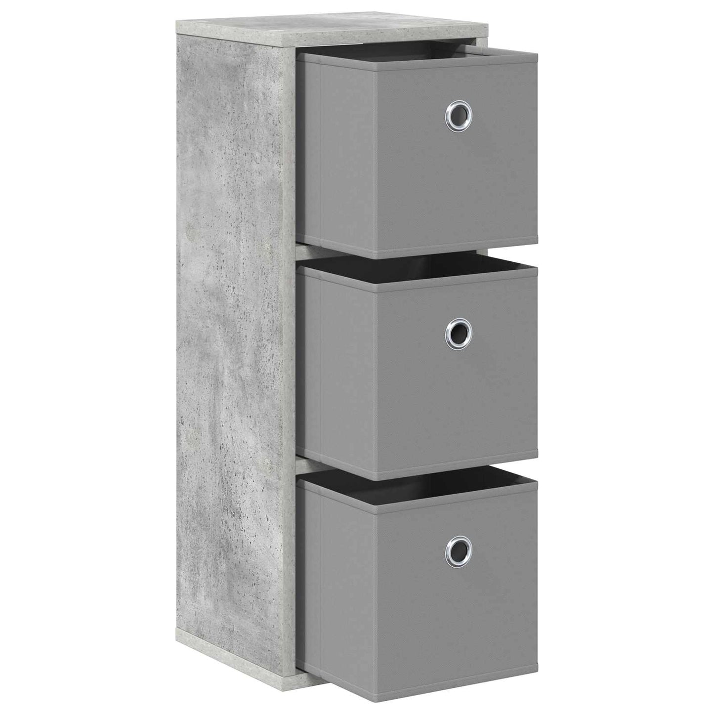 Sideboard med skuffe Beton Grå 25,5 x 22 x 69,5 cm