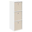 Sideboard med skuffe Hvid 35 x 32 x 99,5 cm