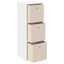 Sideboard med skuffe Hvid 35 x 32 x 99,5 cm
