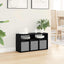 Lavbord med skuffe Sort eg 72 x 22,5 x 38 cm