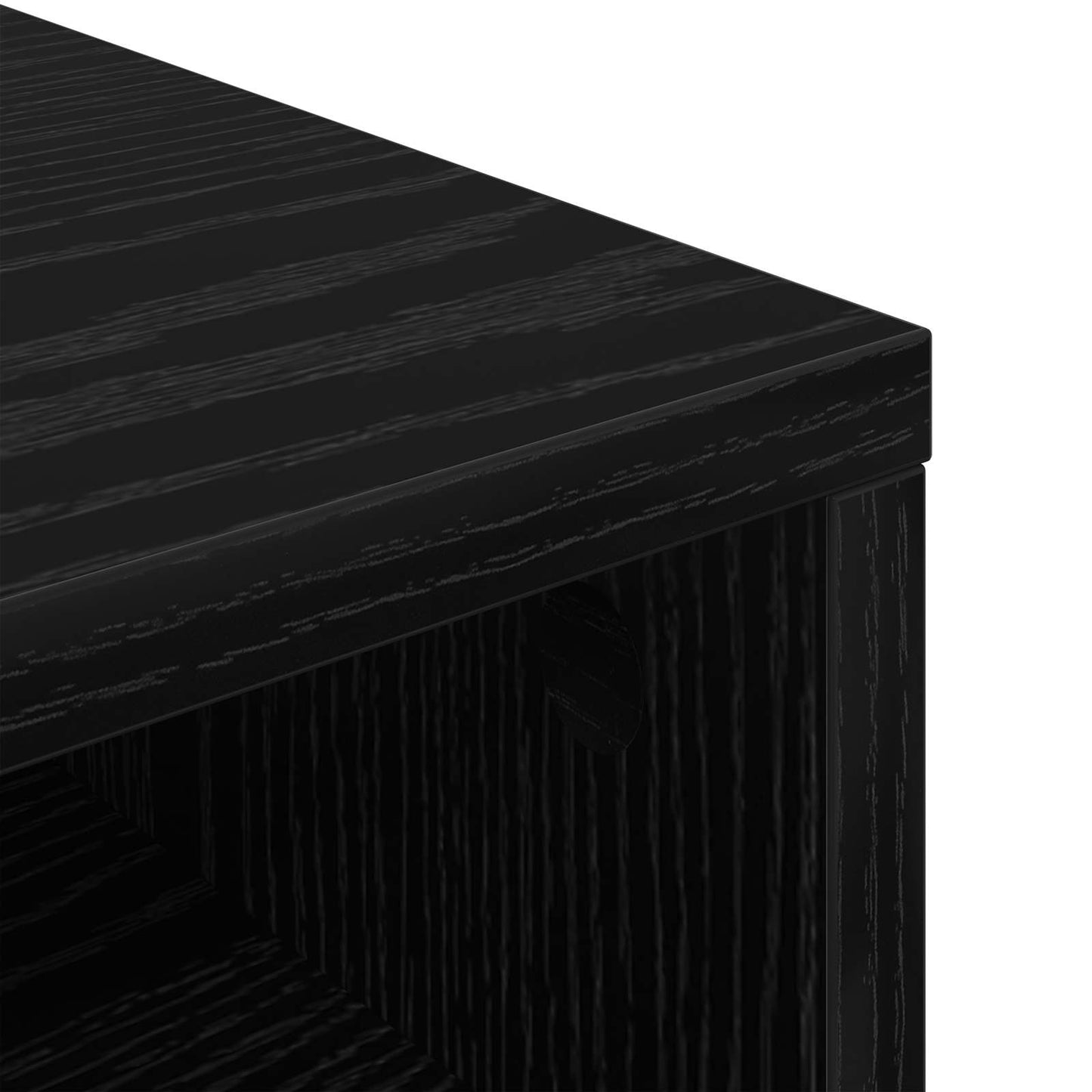 Lavbord med skuffe Sort eg 87 x 27,5 x 43 cm