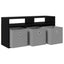 Lavbord med skuffe Sort eg 87 x 27,5 x 43 cm
