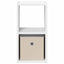 Sengebord 2 pcs Hvid 25,5 x 22 x 49,5 cm Konstrueret træ