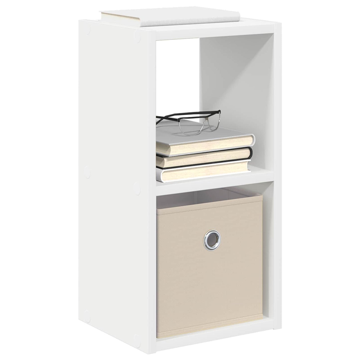 Sengebord 2 pcs Hvid 25,5 x 22 x 49,5 cm Konstrueret træ