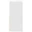 Sengebord 2 pcs Hvid 25,5 x 22 x 49,5 cm Konstrueret træ
