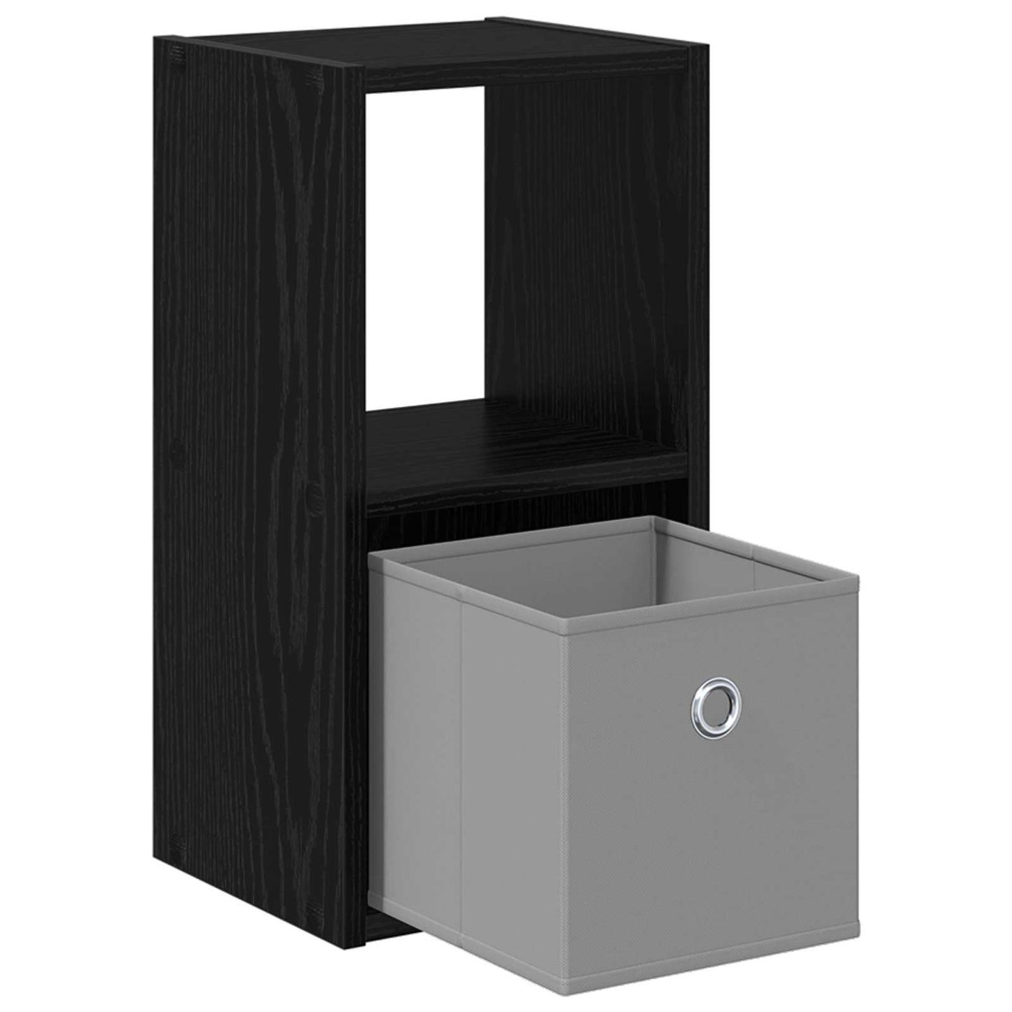 Sengebord 2 pcs Sort eg 25,5 x 22 x 49,5 cm Konstrueret træ