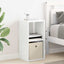 Sengebord 2 pcs Hvid 30,5 x 27 x 59,5 cm Konstrueret træ