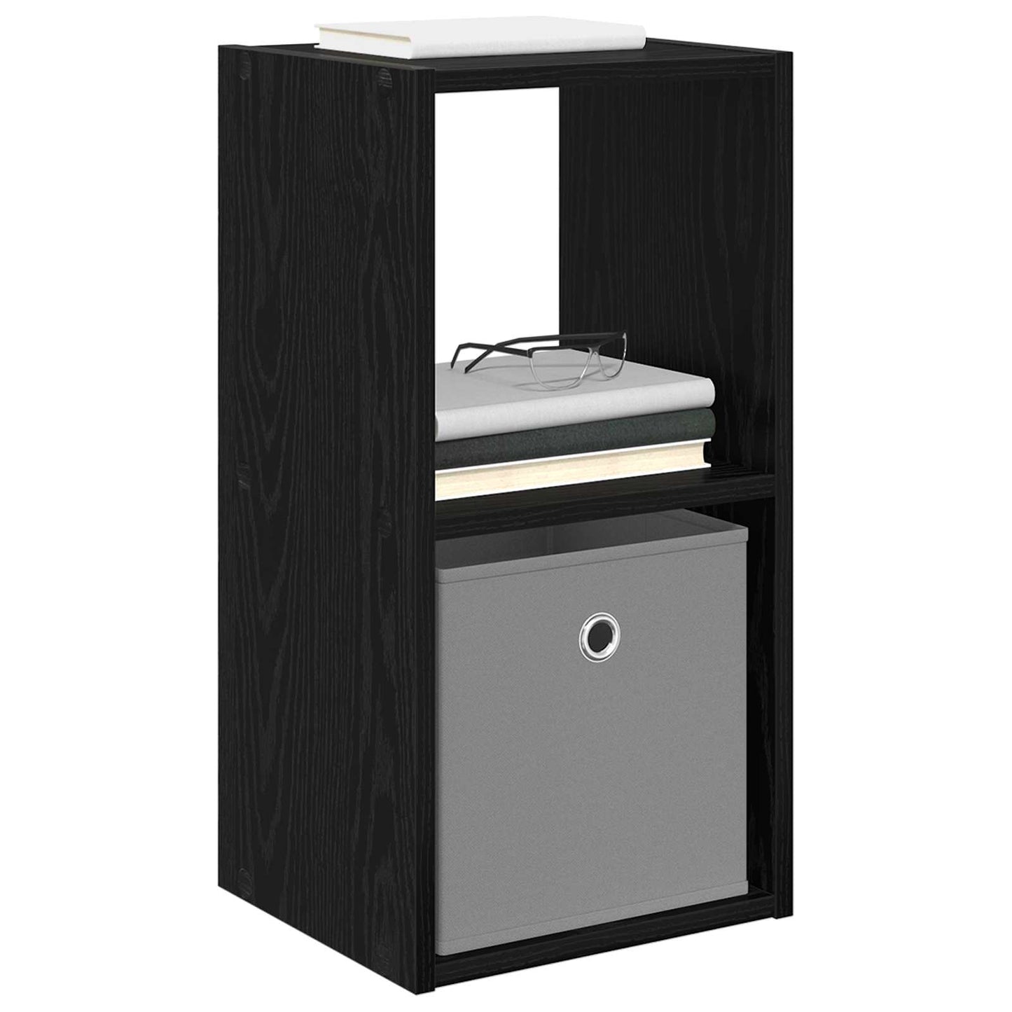 Sengebord 2 pcs Sort eg 30,5 x 27 x 59,5 cm Konstrueret træ