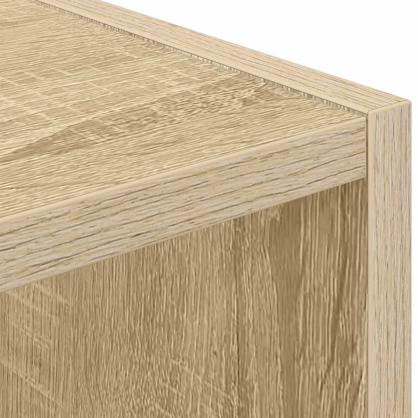 Sengebord 2 pcs Sonoma eg 30,5 x 27 x 59,5 cm Konstrueret træ