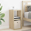 Sengebord 2 pcs Sonoma eg 30,5 x 27 x 59,5 cm Konstrueret træ