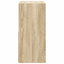 Sengebord 2 pcs Sonoma eg 30,5 x 27 x 59,5 cm Konstrueret træ