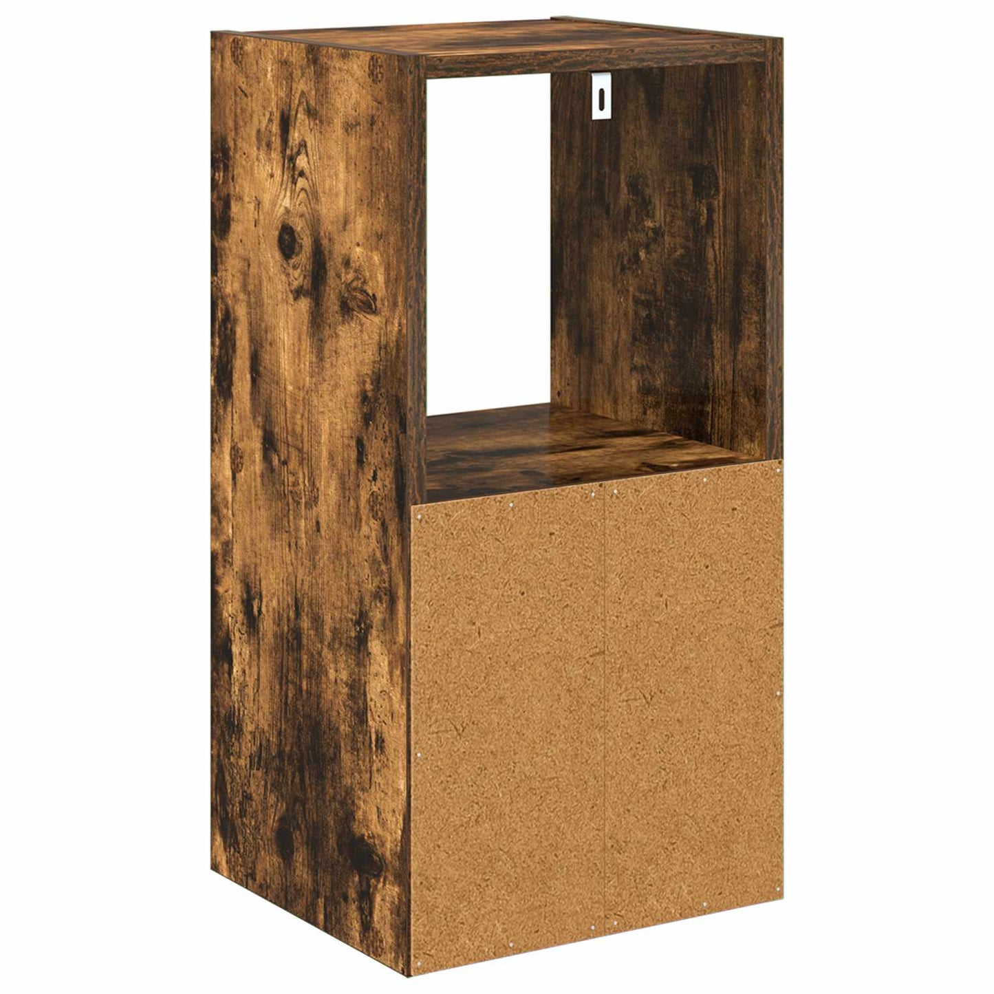 Sengebord 2 pcs Røget eg 30,5 x 27 x 59,5 cm Konstrueret træ