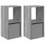 Sengebord 2 pcs Grå Sonoma 30,5 x 27 x 59,5 cm Konstrueret træ