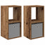 Sengebord 2 stk. Gammelt træ 30,5 x 27 x 59,5 cm