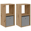 Sengebord 2 stk. Artisan Egetræ 30,5 x 27 x 59,5 cm