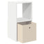 Sengebord 2 pcs Hvid 35 x 32 x 68,5 cm Konstrueret træ