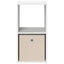 Sengebord 2 pcs Hvid 35 x 32 x 68,5 cm Konstrueret træ