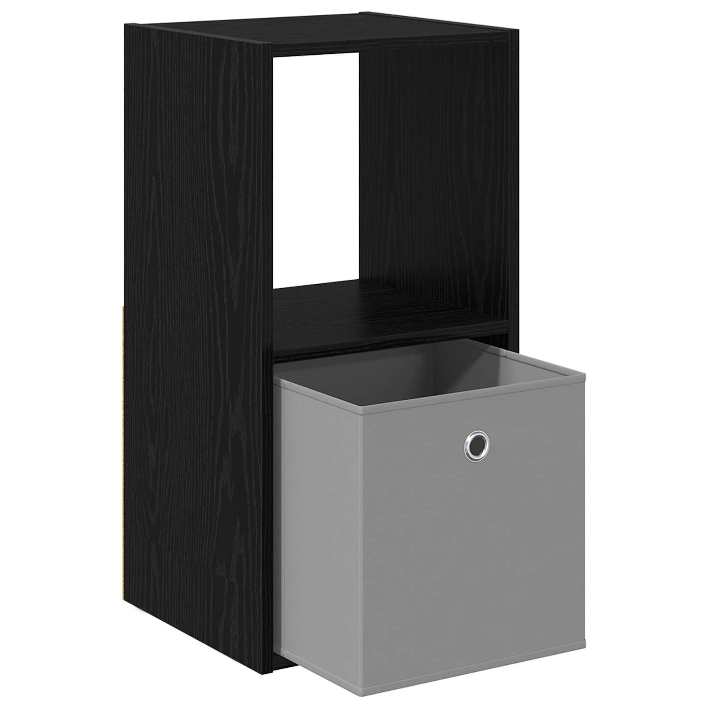 Sengebord med skuffe Sort eg 35 x 32 x 68,5 cm Konstrueret træ