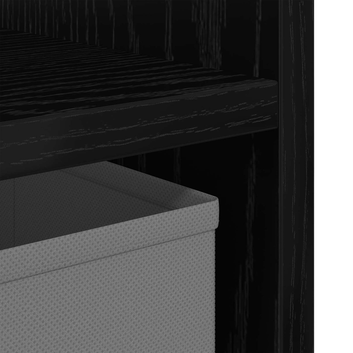 Sengebord 2 pcs Sort eg 35 x 32 x 68,5 cm Konstrueret træ