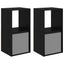 Sengebord 2 pcs Sort eg 35 x 32 x 68,5 cm Konstrueret træ