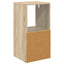 Sengebord 2 pcs Sonoma eg 35 x 32 x 68,5 cm Konstrueret træ