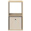 Sengebord 2 pcs Sonoma eg 35 x 32 x 68,5 cm Konstrueret træ