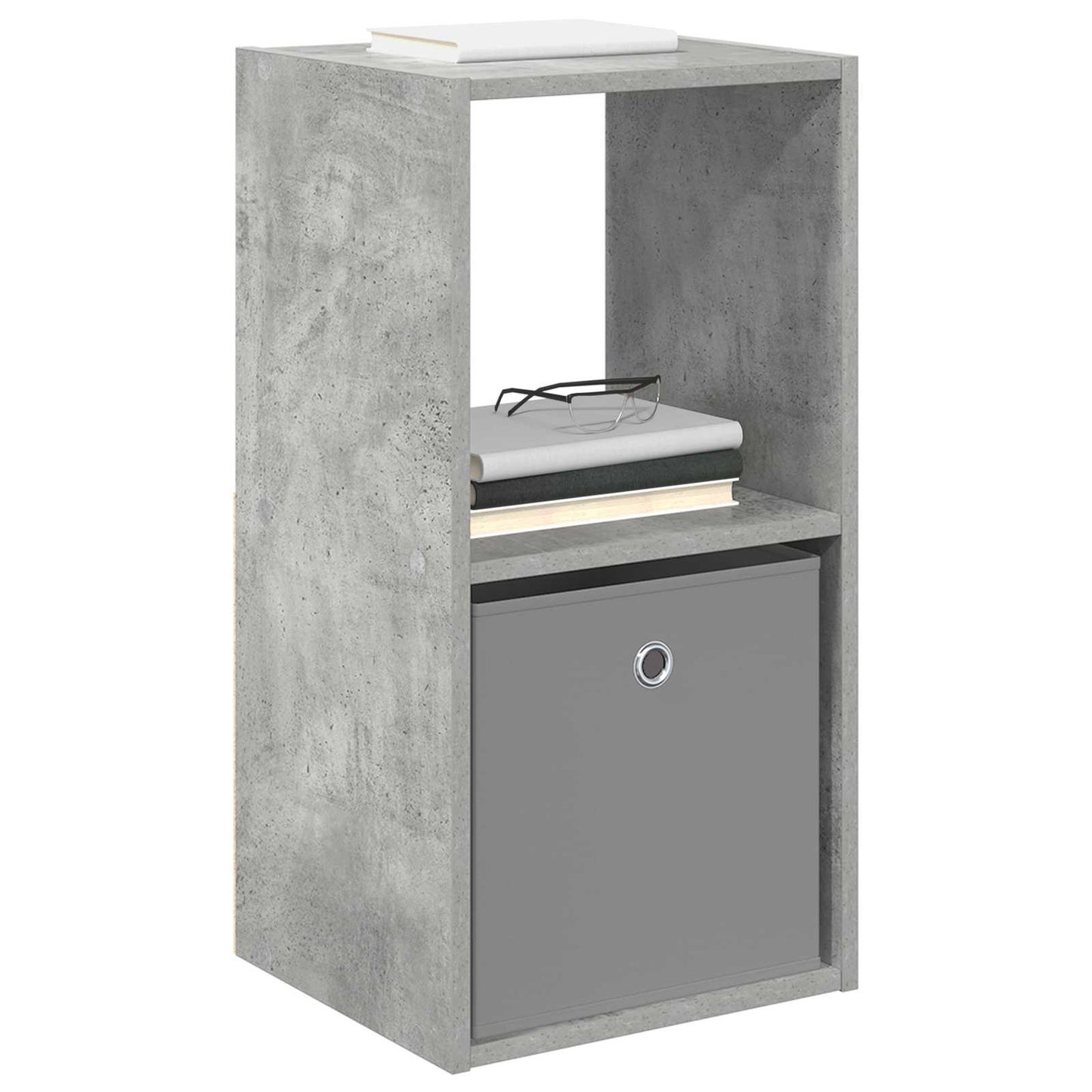 Sengebord 2 stk. Beton Grå 35 x 32 x 68,5 cm Konstrueret træ