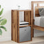 Sengebord 2 pcs Gammelt træ 35 x 32 x 68,5 cm Konstrueret træ