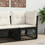 Hjørnesofa enhed Sort polyrattan