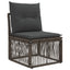 Armløs sofa enhed Grå polyrattan